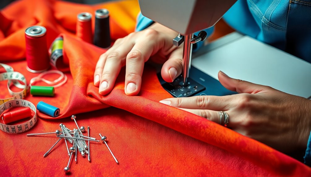 sewing safety and technique