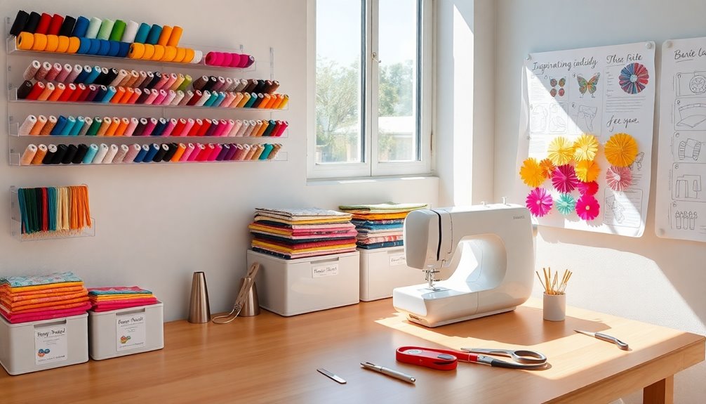 sewing space organization tips