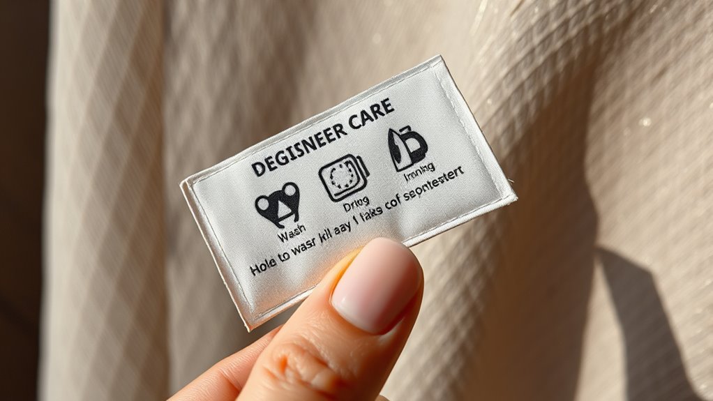 master fabric care labels