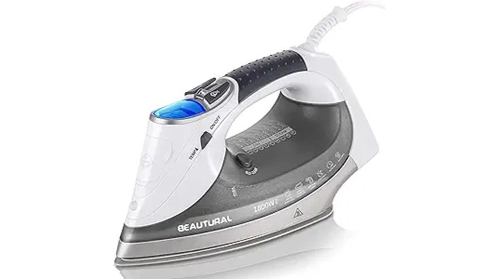 1800w lcd steam iron