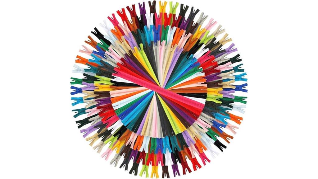 200 assorted invisible zippers