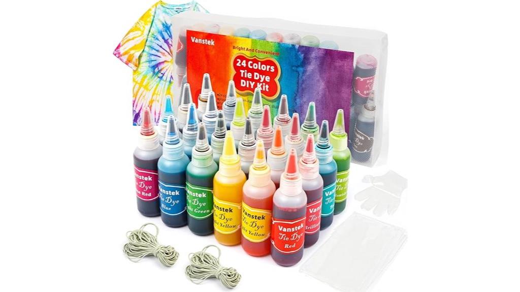 24 color fabric dye kit