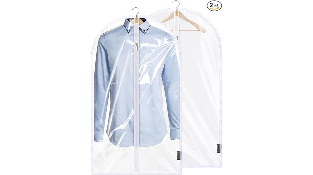 40 clear garment bags