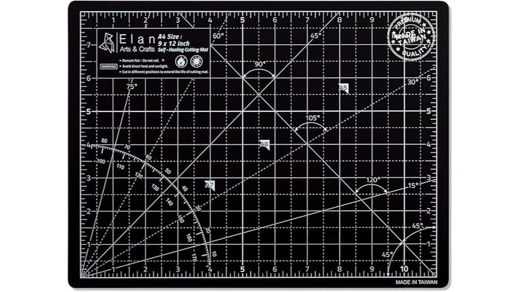 a4 black taupe mat