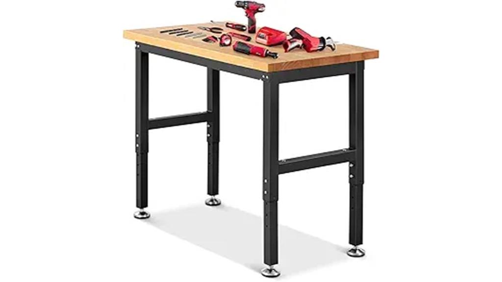 adjustable heavy duty workbench