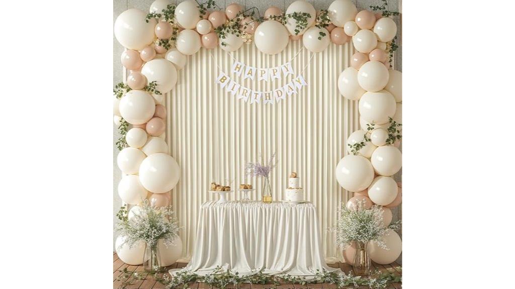 beige 10ft baby shower