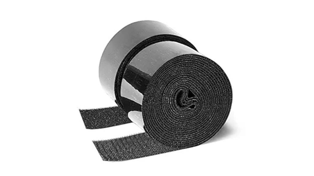 black 2 inch hook and loop
