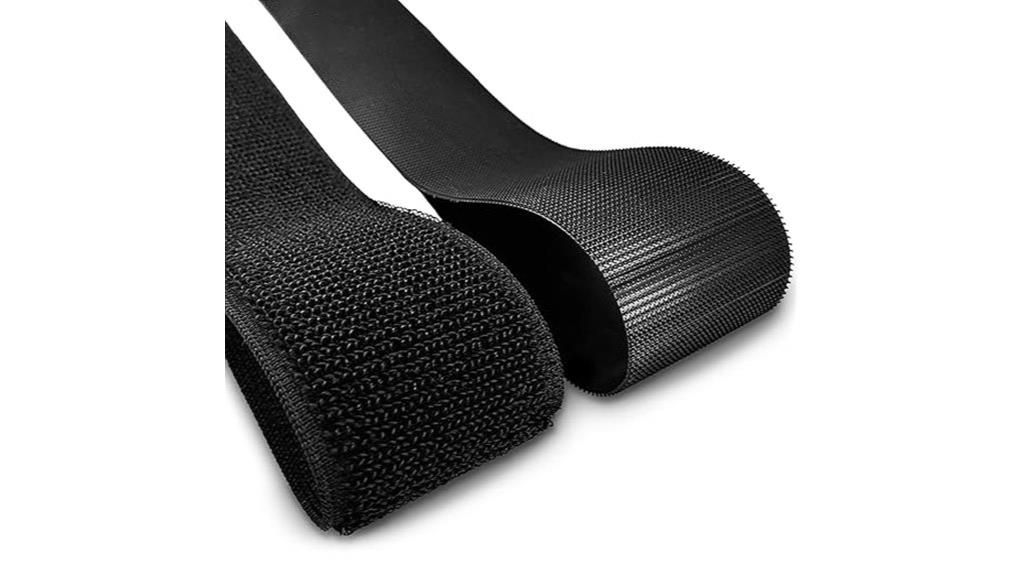 black 4 inch hook tape