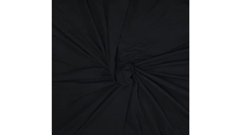 black modal rayon jersey