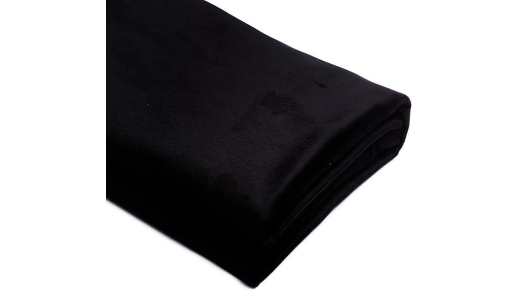 black velvet upholstery fabric