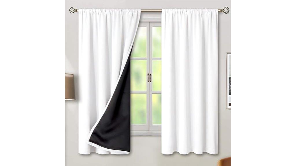 blackout bedroom curtain set