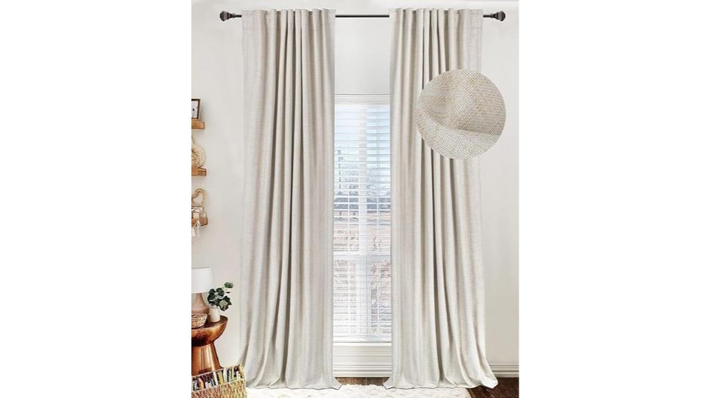 blackout linen curtain panels