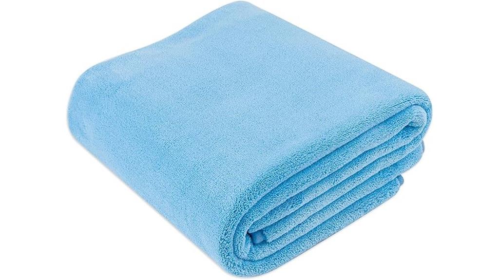 blue microfiber car towel