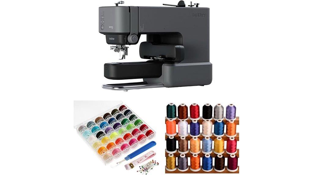 brother embroidery machine bundle