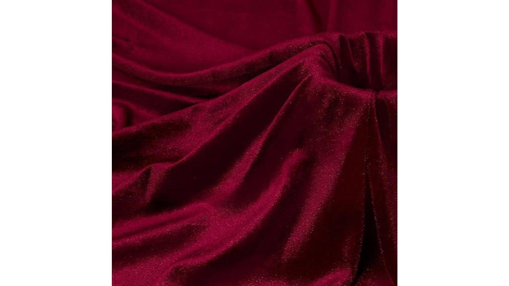 burgundy velvet fabric yard