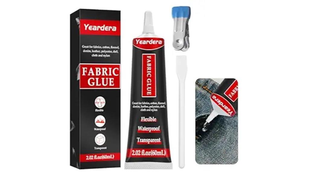 clear washable fabric adhesive