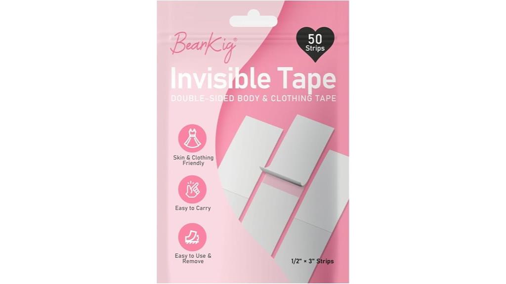 clothing and skin tape