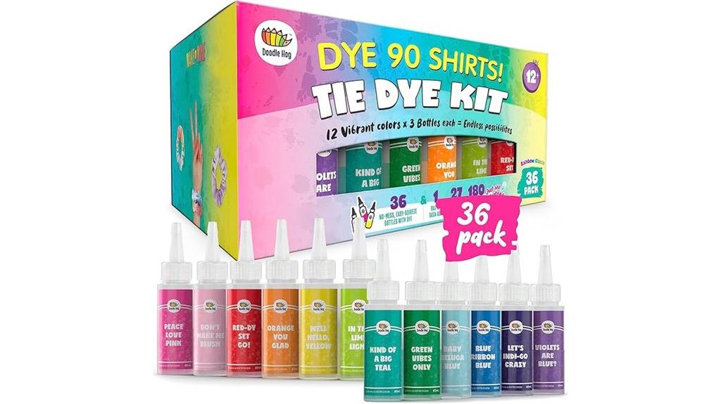 colorful tie dye kit