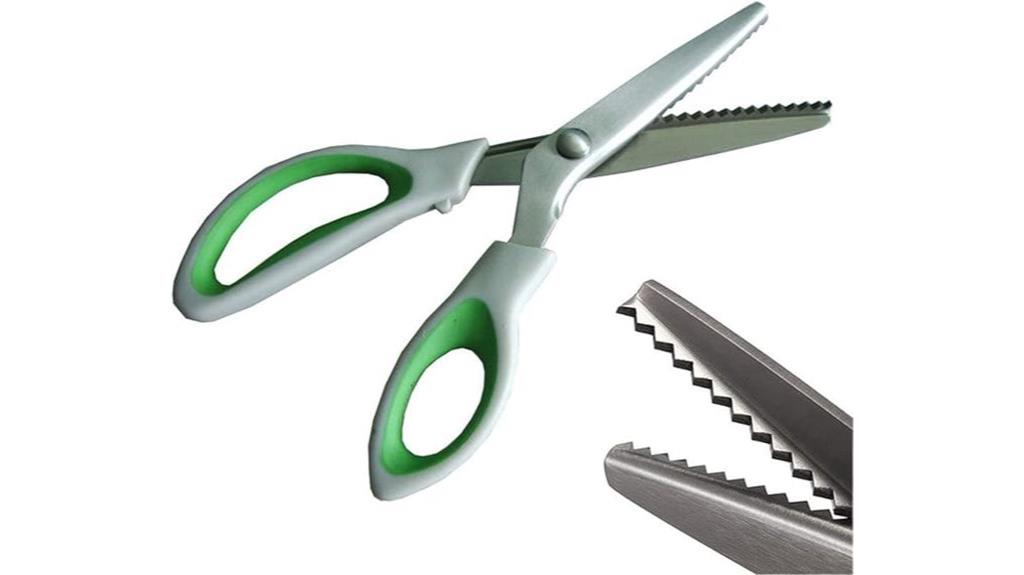 comfortable green pinking shears