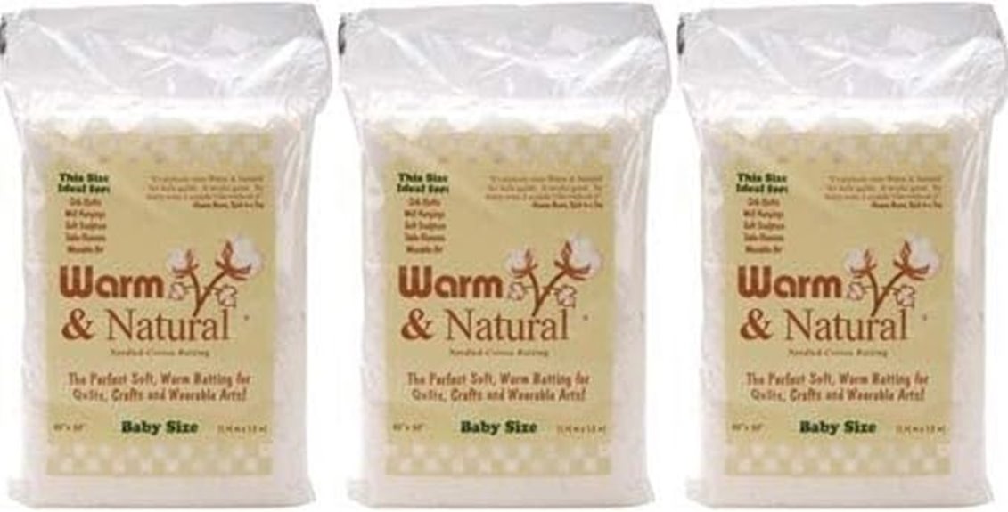 cotton crib batting pack