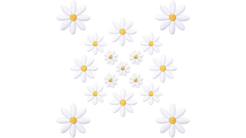 daisy flower iron on patches