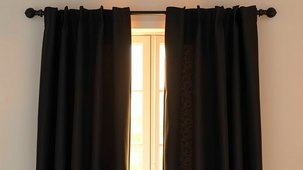 dark quiet stylish curtains