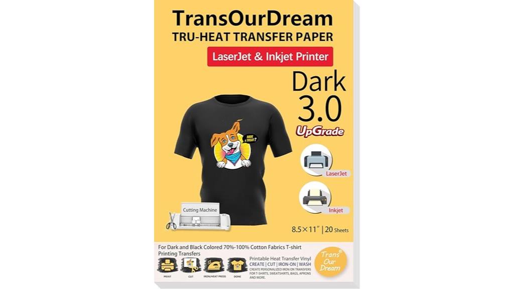 dark transfer paper sheets