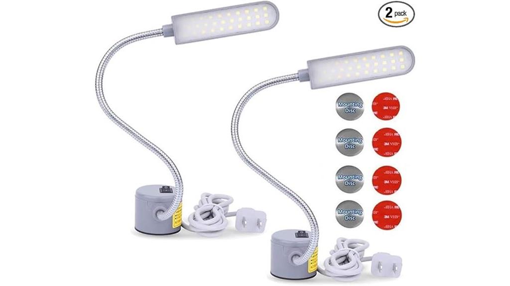 dual led sewing lamps