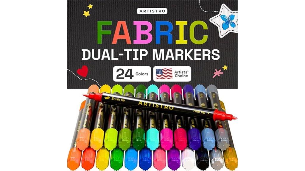 dual tip textile fabric markers