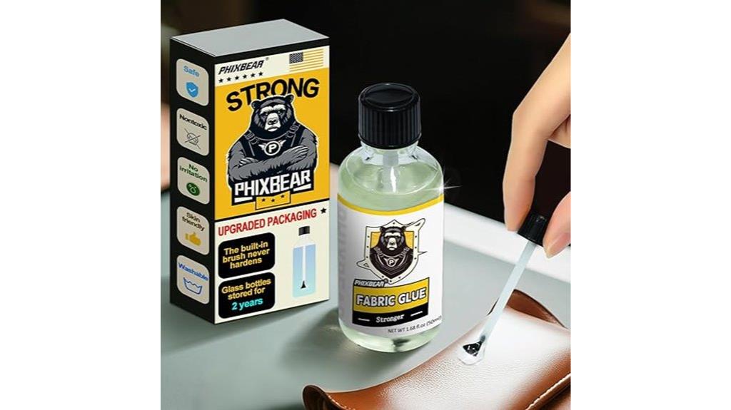 glass bottle fabric glue