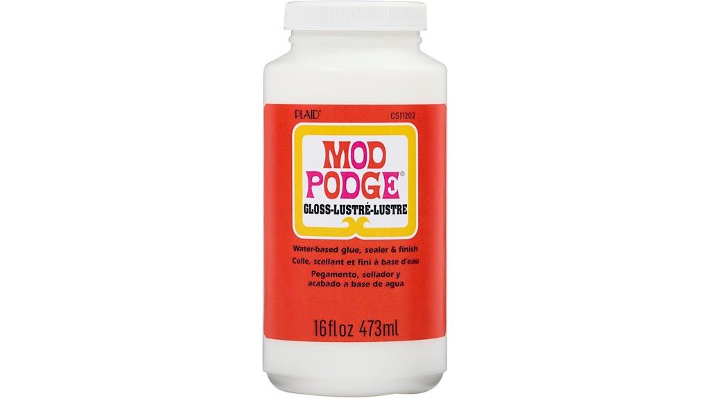 glossy sealer glue finish