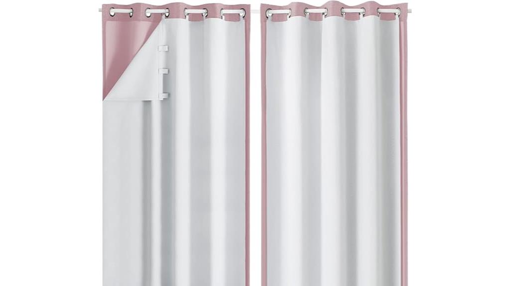gray blackout curtain liners