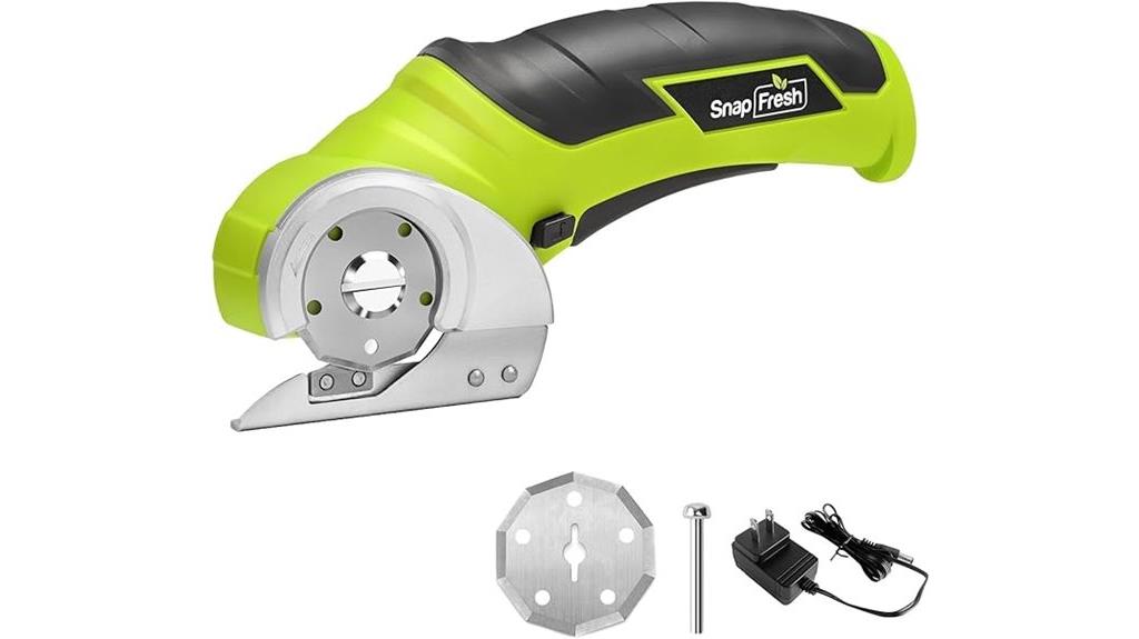 green cordless electric scissors