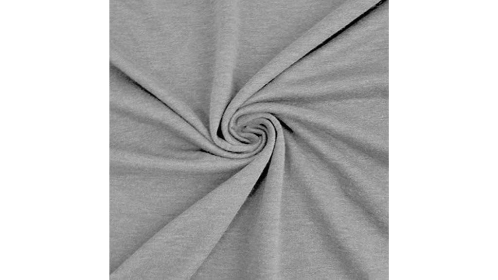 heather grey cotton fabric