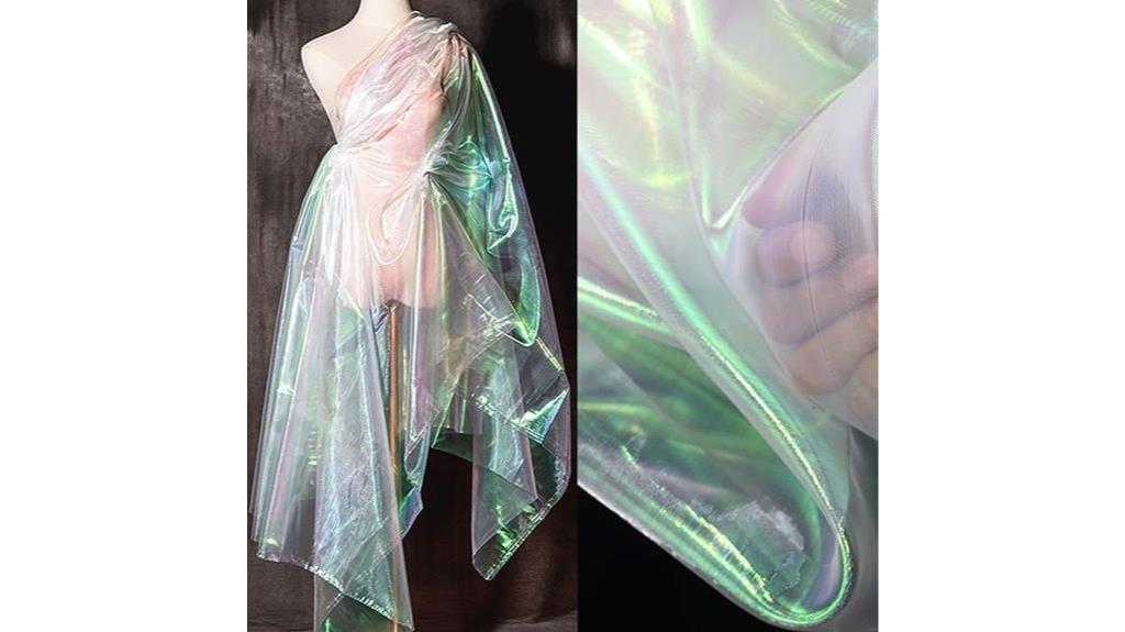 iridescent organza fabric roll
