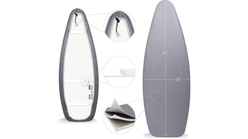 ironing board cover dimensions