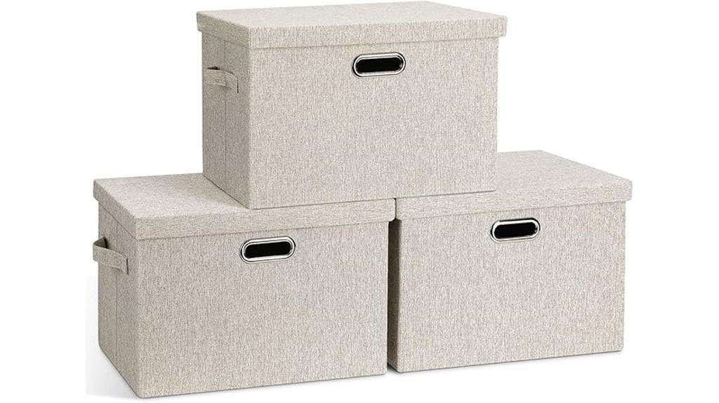 large collapsible storage bins