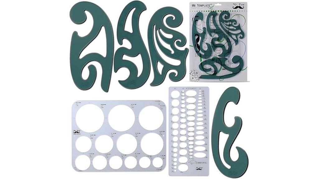 large french curve templates