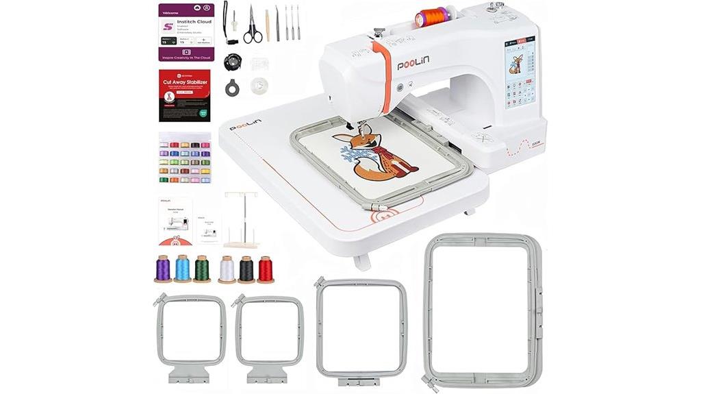 large hoop embroidery machine