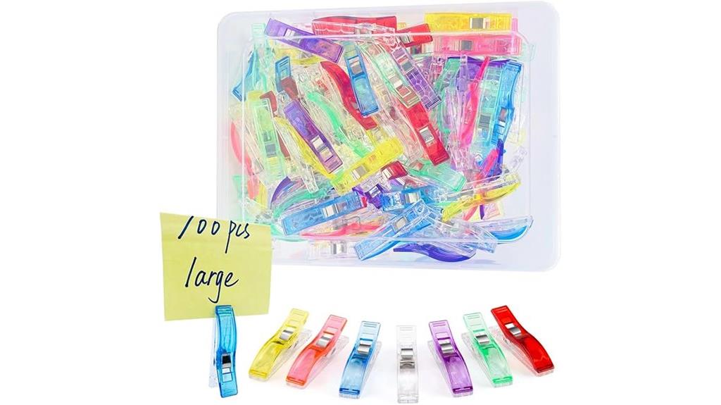 large sewing clips set