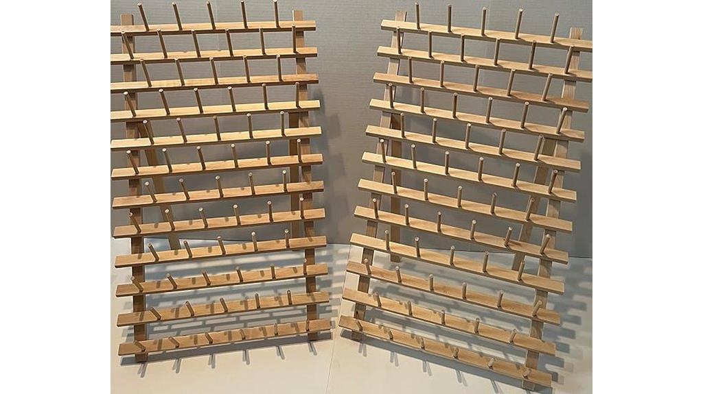 large wood thread racks