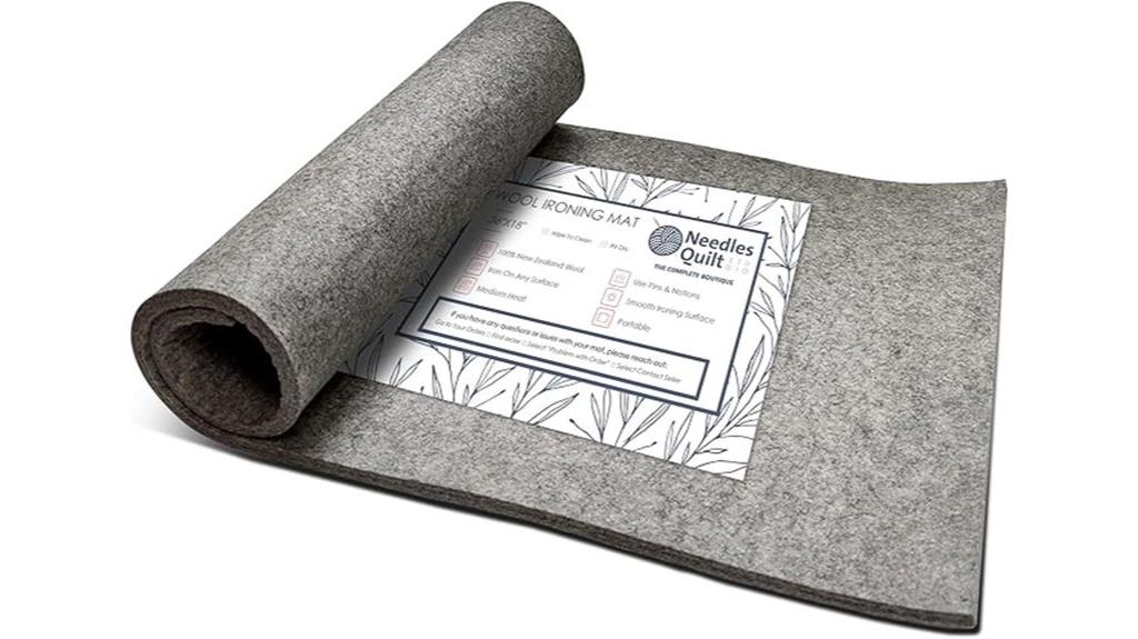 large wool quilting pressing mat