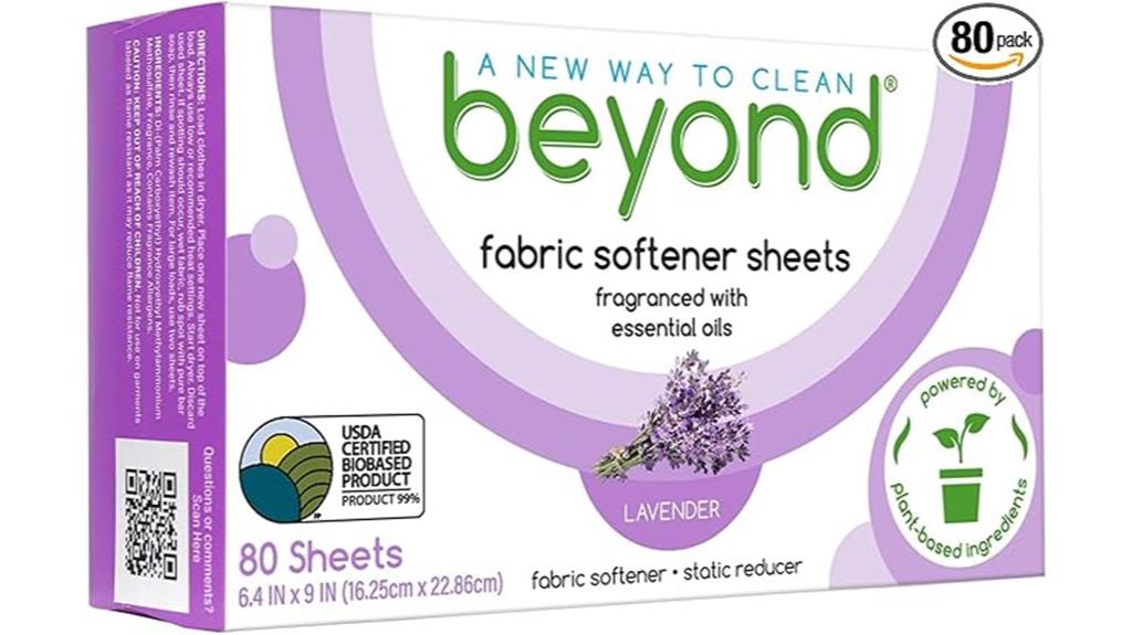 lavender scented fabric sheets