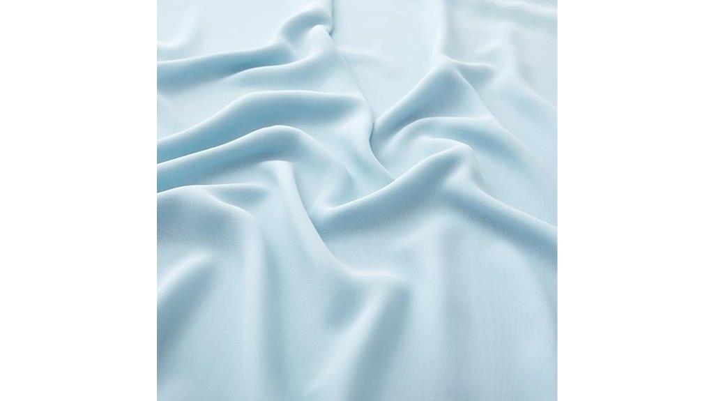 light blue chiffon fabric