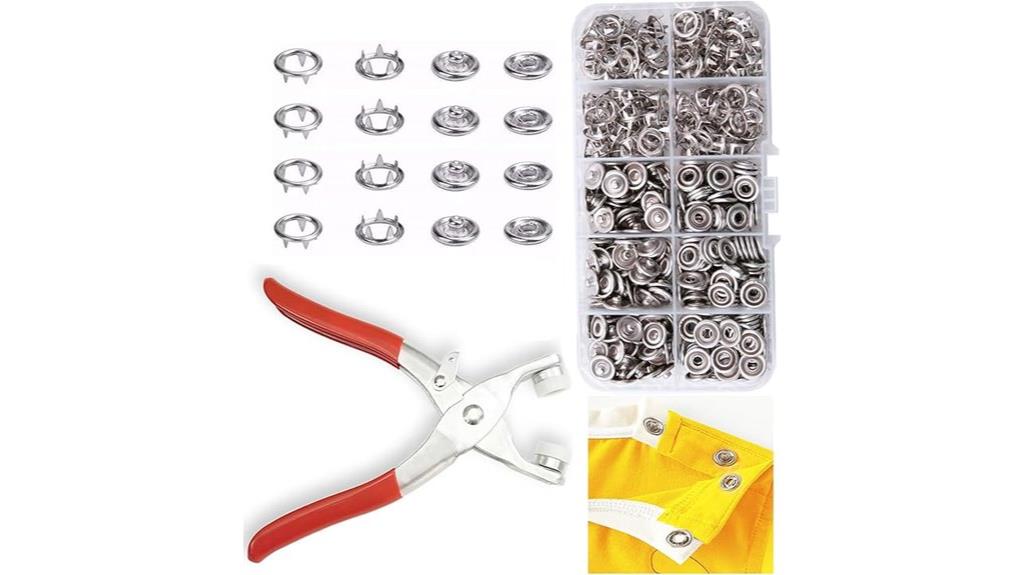 metal snap button kit