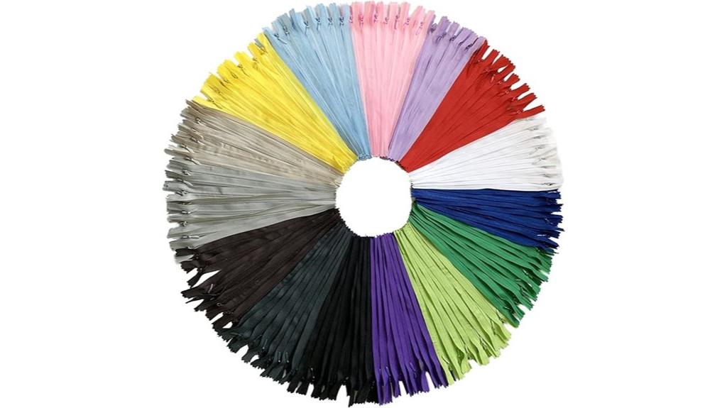 multicolor nylon coil zippers