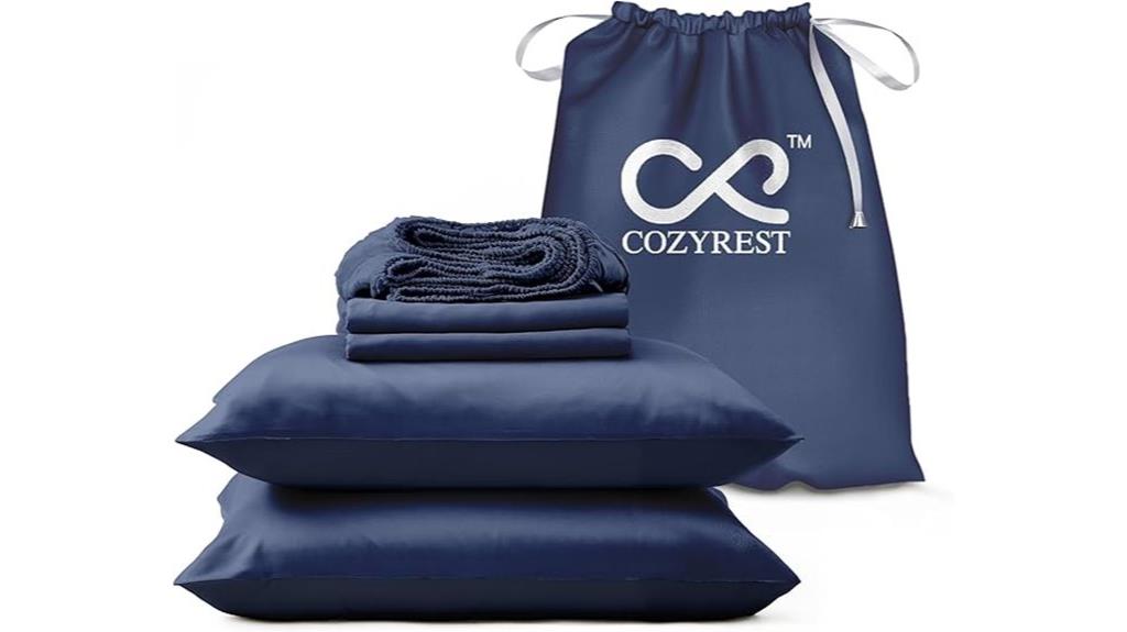 navy blue full sheets