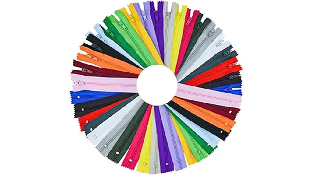 nylon coil zippers pack