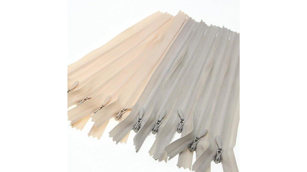 nylon invisible zippers pack