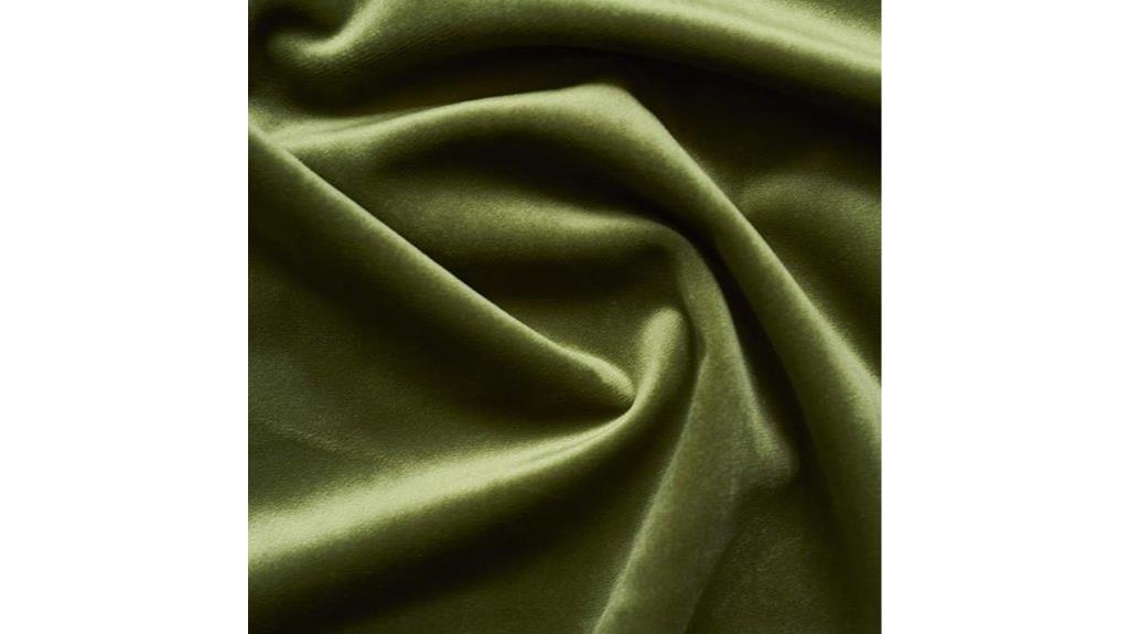 olive green velvet fabric